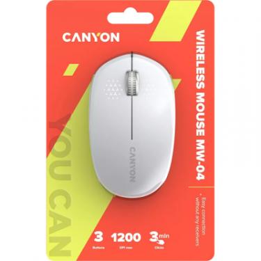 Мышка Canyon MW-04 Bluetooth White Фото 5