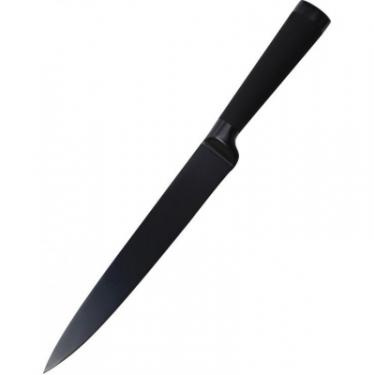 Кухонный нож Bergner Black Blade для нарізання 20 см Фото