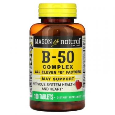 Мультивитамин Mason Natural Комплекс B-50, B-50 Complex, 100 таблеток Фото