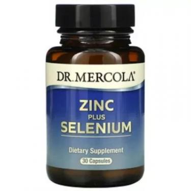 Минералы Dr. Mercola Цинк и Селен, Zinc plus Selenium, 30 капсул Фото