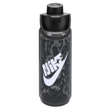 Бутылка для воды Nike TR Renew Recharge Chug Bottle 24 OZ сірий, чорний, Фото