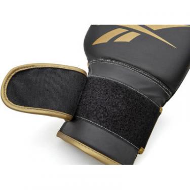 Боксерские перчатки Reebok Boxing Gloves чорний, золото RSCB-12010GB 14 унцій Фото 9