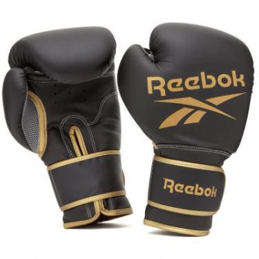 Боксерские перчатки Reebok Boxing Gloves чорний, золото RSCB-12010GB 14 унцій Фото