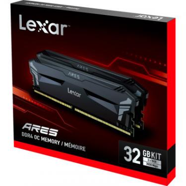 Модуль памяти для компьютера Lexar DDR4 16GB (2x8GB) 3600 MHz Ares Black Фото 3