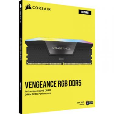 Модуль памяти для компьютера Corsair DDR5 64GB (2x32GB) 6000 MHz Vengeance RGB Фото 4