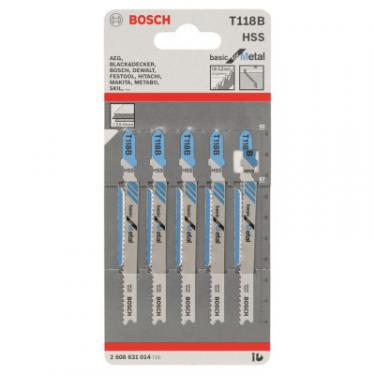 Полотно Bosch по металу T 118 B, 1.9-2.3х92мм, 5шт Фото