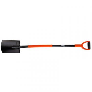 Лопата Neo Tools штикова пряма, руків'я металеве D-подібне, 125см, Фото