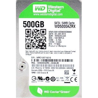 Жесткий диск WD 3.5" 500Gb Фото