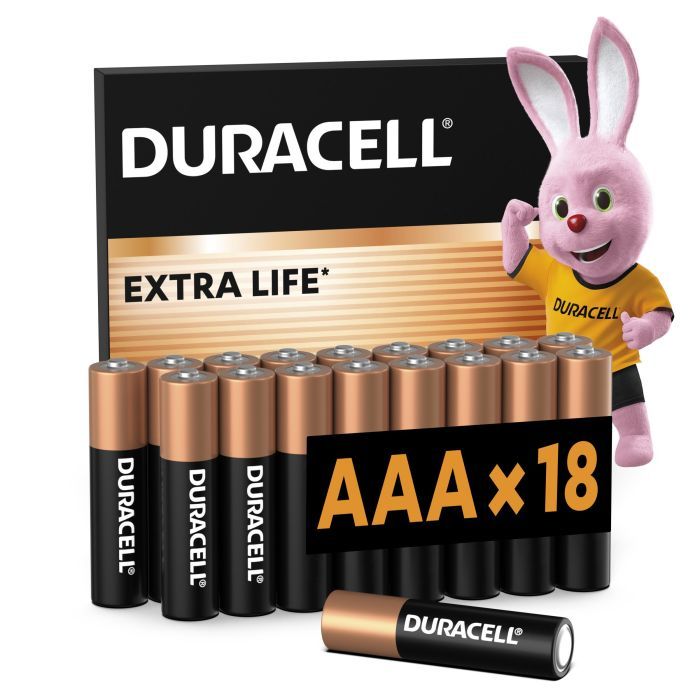 Батарейка Duracell AAA лужні 18 шт. в упаковці Фото