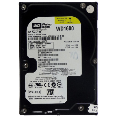 Жесткий диск WD 3.5" 160Gb Фото