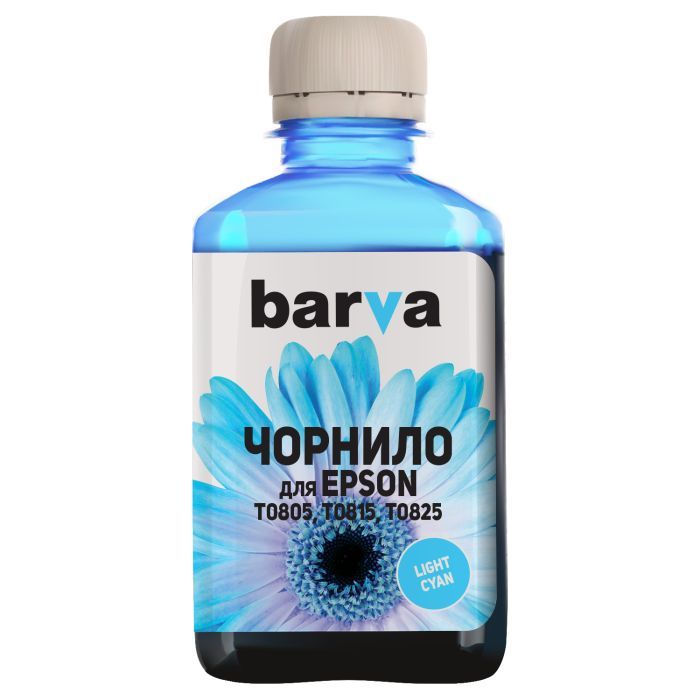 Чернила Barva EPSON T0815 LIGHT CYAN 180г Фото