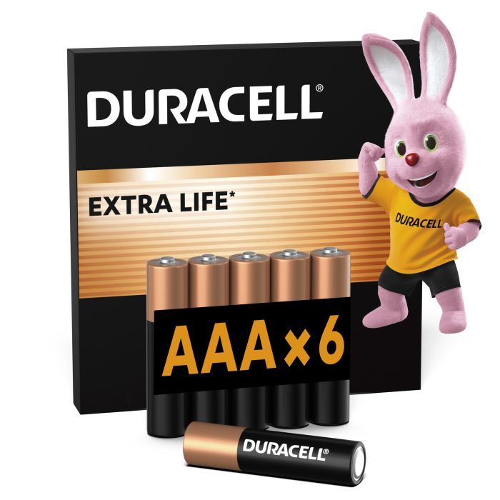 Батарейка Duracell AAA лужні 6 шт. в упаковці Фото