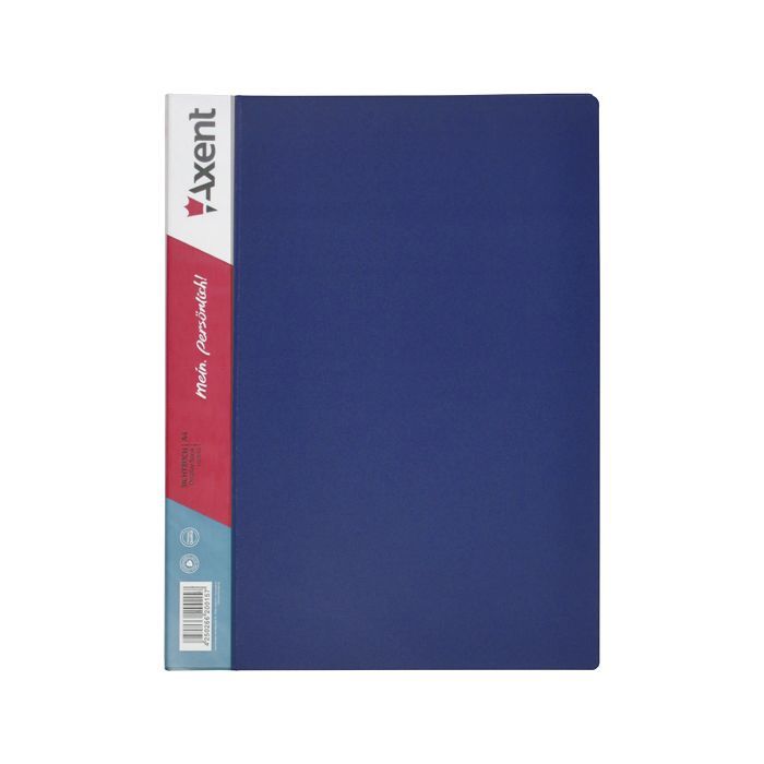 Папка с файлами Axent 10 sheet protectors, blue Фото