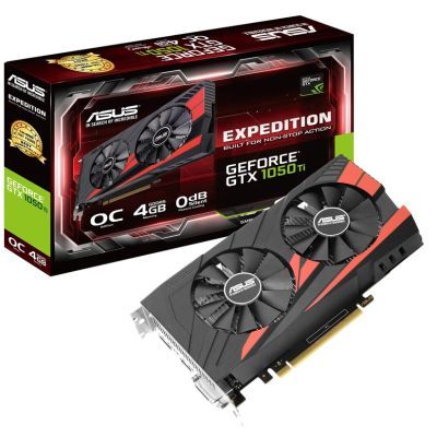 Видеокарта ASUS GeForce GTX1050 Ti 4096Mb EXPEDITION OC Фото