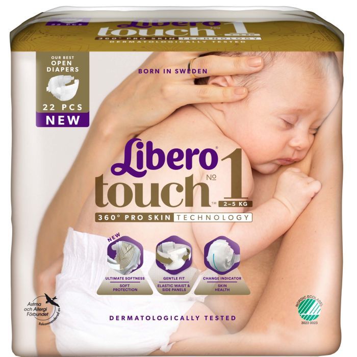 Подгузники Libero Touch 1 (2-5 кг) 22 шт Фото