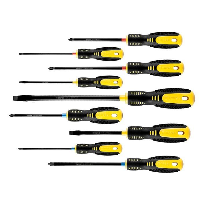 Набор отверток Topex отверток 39D930, 9 шт. Фото