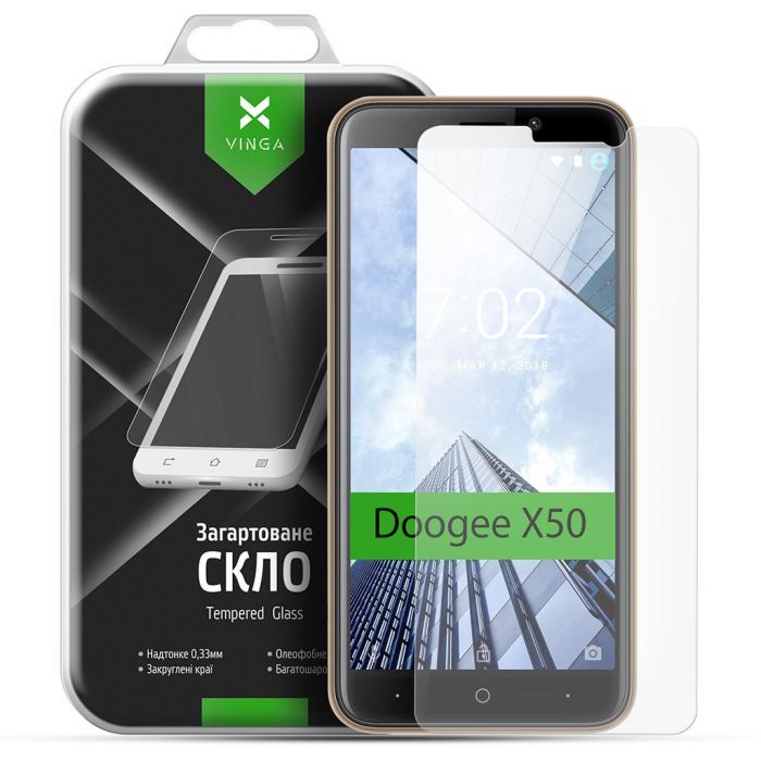 Стекло защитное Vinga для Doogee X50 Фото