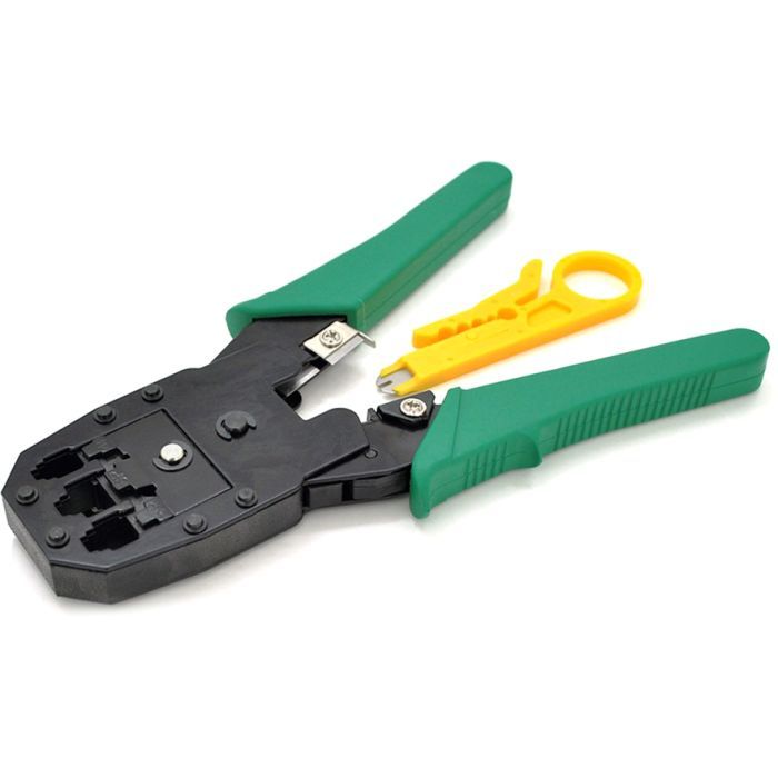 Инструмент Merlion RJ-45(8P8C) и RJ-12/11(6P6C/4P4C) Green Фото