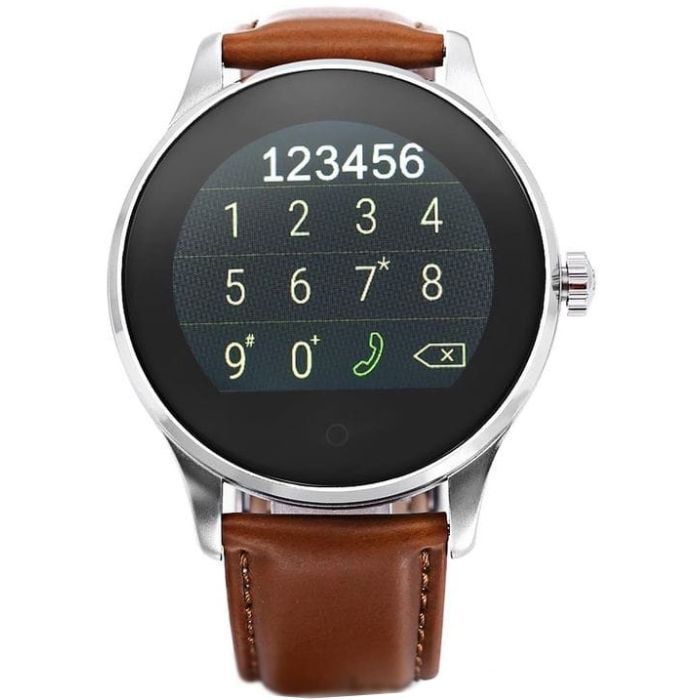 Смарт-часы UWatch K88H Brown Leather Strap Фото