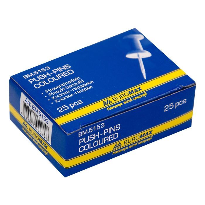 Кнопки Buromax push pins, 25шт Фото