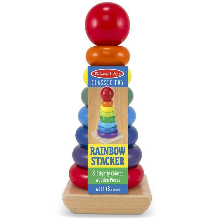 Развивающая игрушка Melissa&Doug Радужная пирамидка Фото