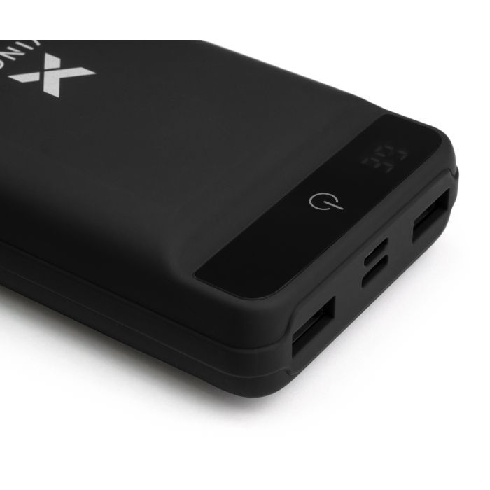 Батарея универсальная Vinga 20000 mAh QC3.0 Display soft touch black Фото 4