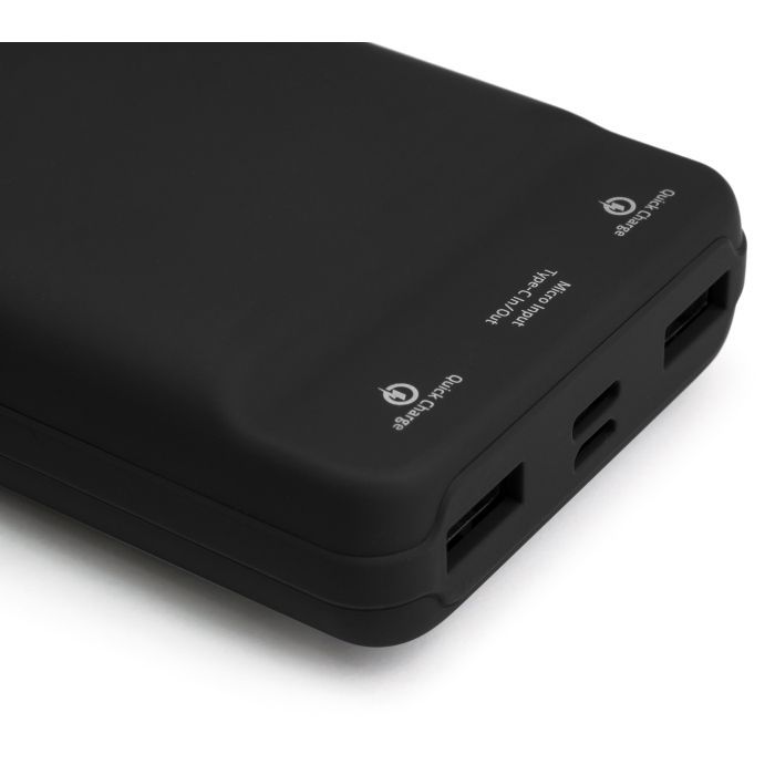 Батарея универсальная Vinga 20000 mAh QC3.0 Display soft touch black Фото 8