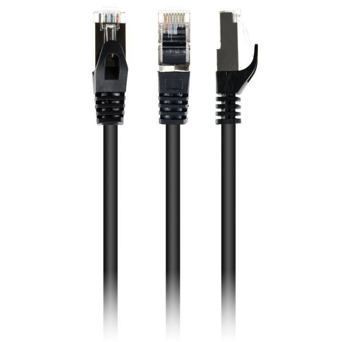 Патч-корд Cablexpert 5м S/FTP Cat 6A CU LSZH black Фото