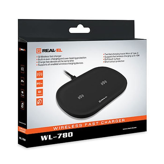 Зарядное устройство REAL-EL WL-780 black Фото