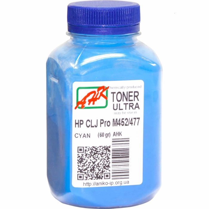 Тонер AHK HP CLJ Pro M452/477, 60г Cyan Фото