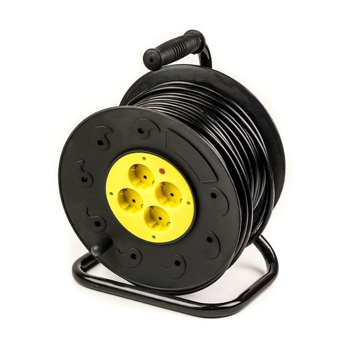 Сетевой удлинитель PowerPlant 50 м, 3x2.5мм2, 16А, (JY-2002/50) Фото