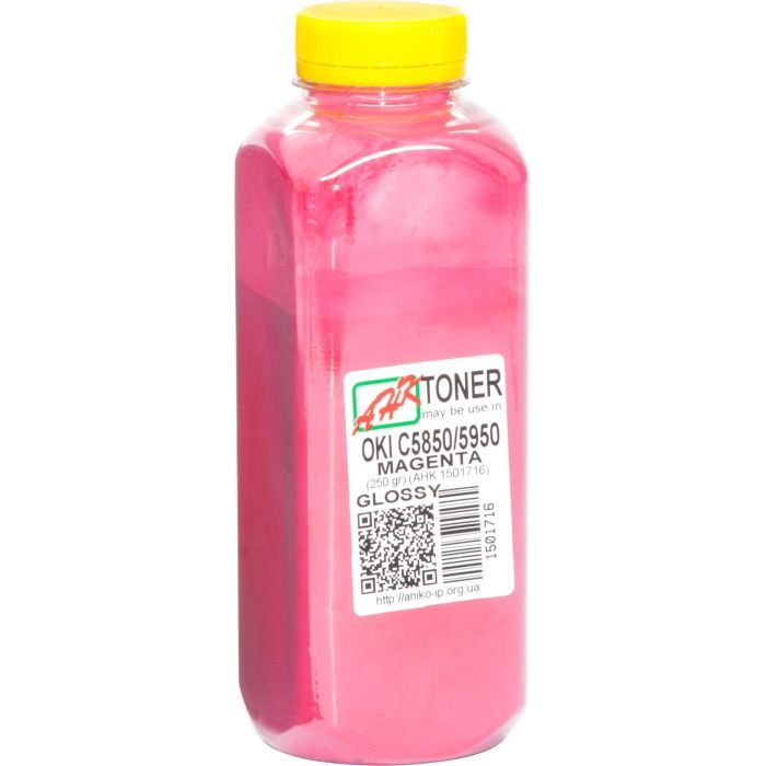 Тонер AHK OKI C5850/5950, 250г Magenta Glossy Фото