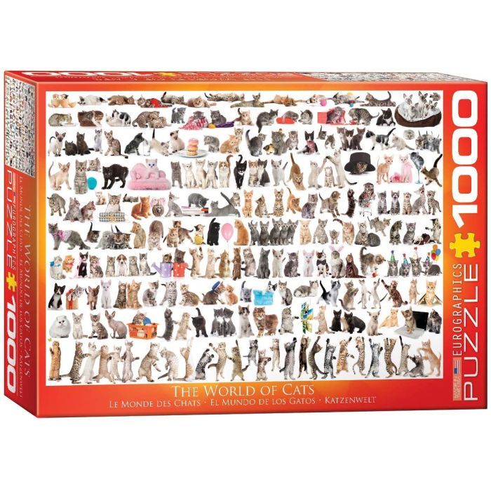 Пазл Eurographics Мир кошек, 1000 элементов Фото