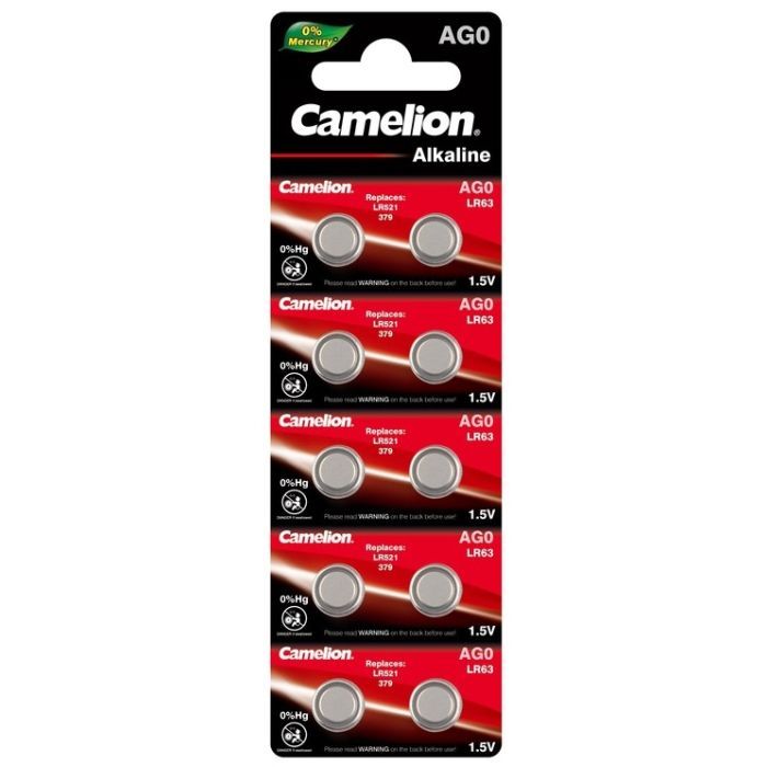 Батарейка Camelion AG0 / LR521 / LR63 Alkaline * 10 Фото