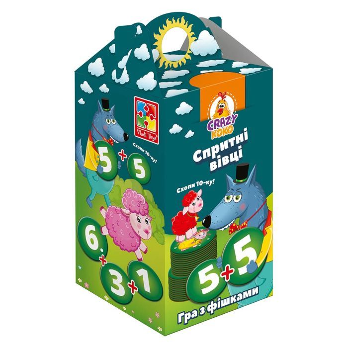 Настольная игра Vladi Toys Спритні вівці. Хапай 10-ку! (укр.) Фото