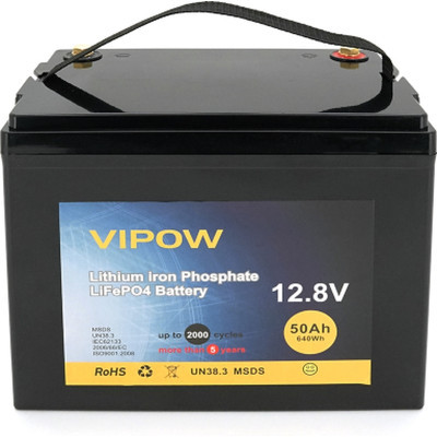 Батарея LiFePo4 Vipow LiFePO4,12.8V-50Ah Фото