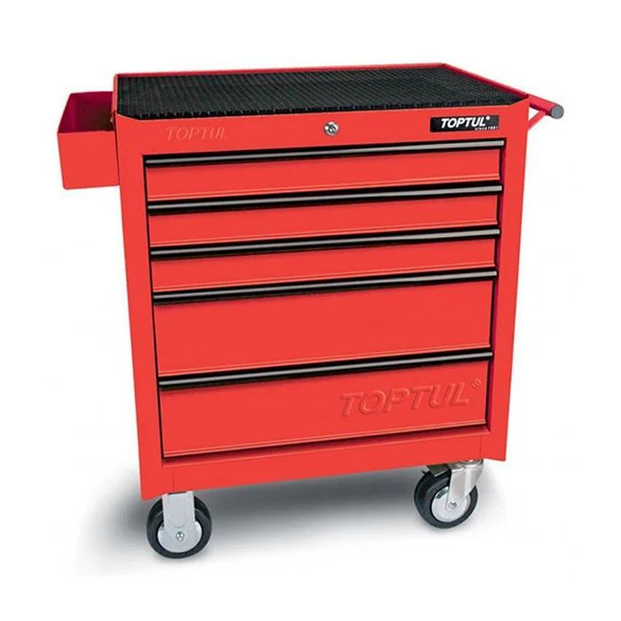 Тележка для инструмента Toptul 5 секций красная Фото
