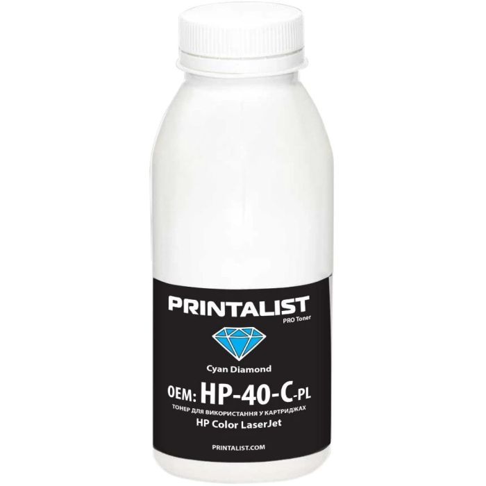 Тонер Printalist HP CLJ Universal 40г Cyan Фото