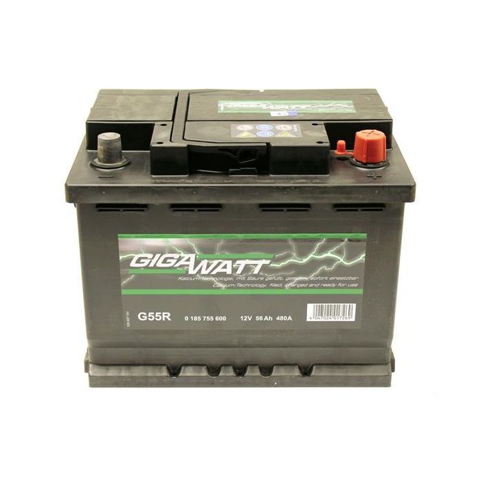 Аккумулятор автомобильный GigaWatt 56А Фото
