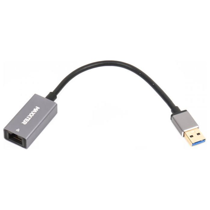 Адаптер Maxxter USB 2.0 AM to RJ45 Ethernet 1000Mbps Фото