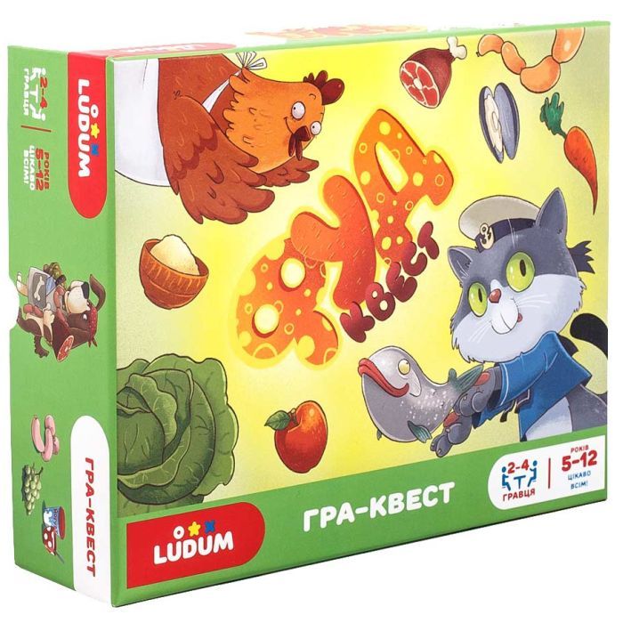 Настольная игра Ludum Фуд-квест українська мова Фото