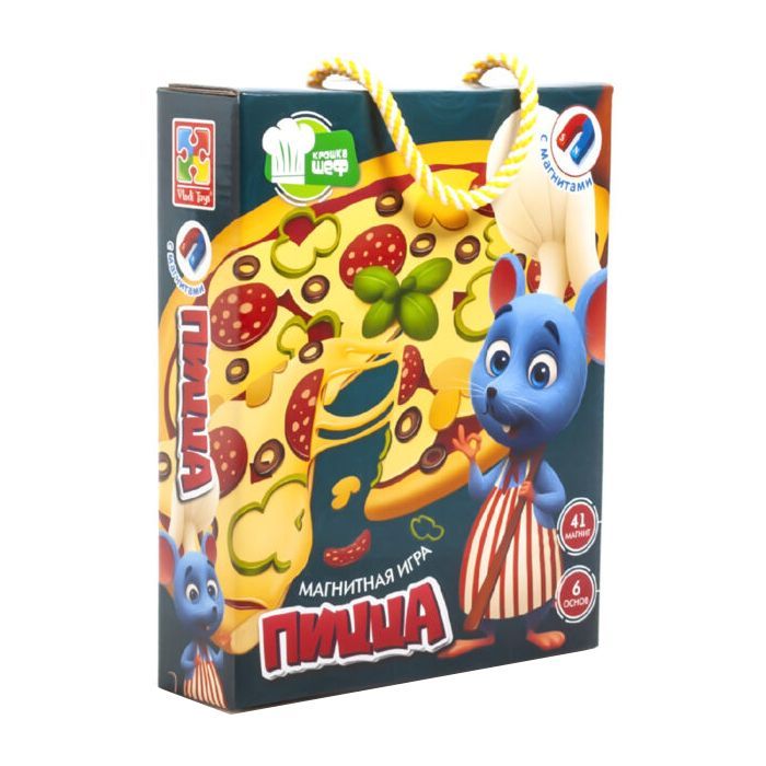 Развивающая игрушка Vladi Toys Магнітна кулінарна гра Піца, рос. Фото