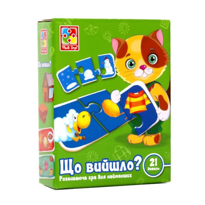 Развивающая игрушка Vladi Toys Что получилось, украинский язык Фото
