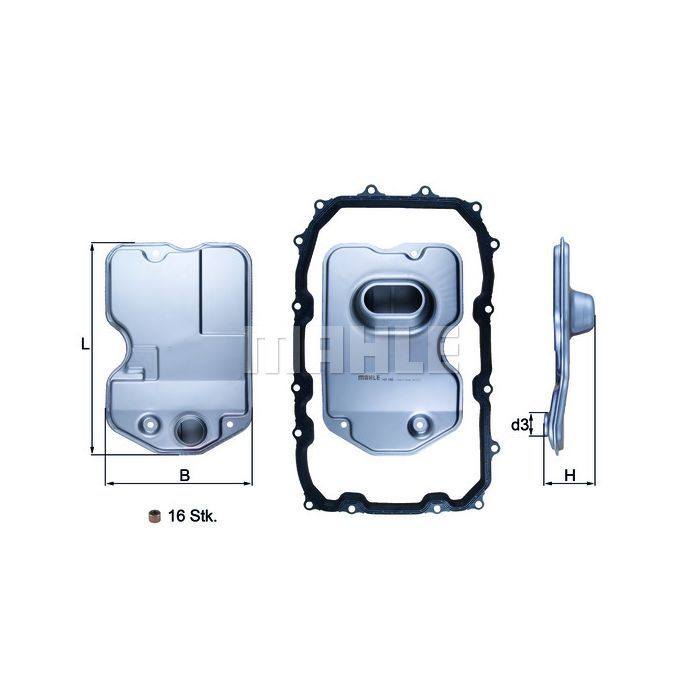 Трансмиссионный фильтр Mahle HX160KIT Фото