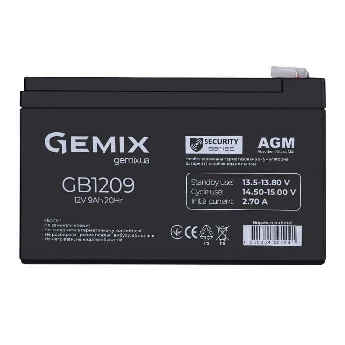 Батарея к ИБП Gemix GB 12В 9Ач Фото