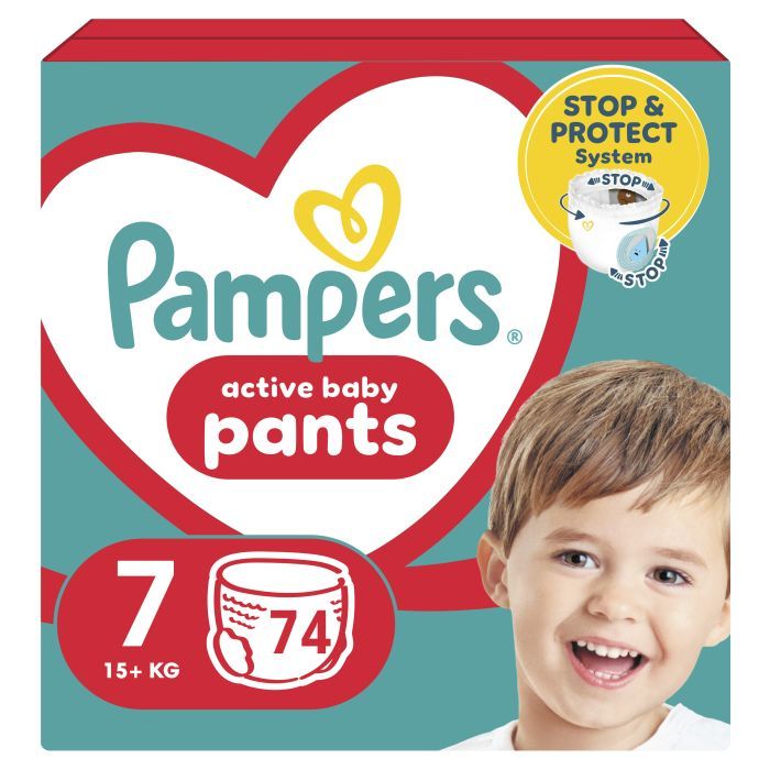 Подгузники Pampers трусики Pants Giant Размер 7 (17+ кг) 74 шт. Фото