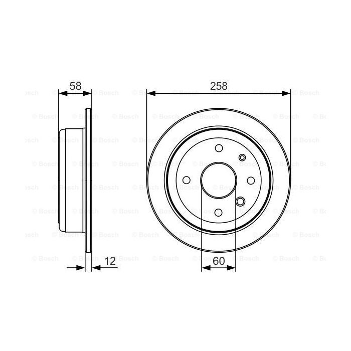 Тормозной диск Bosch 0 986 479 T52 Фото