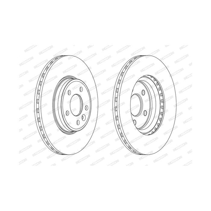 Тормозной диск FERODO DDF1663C Фото