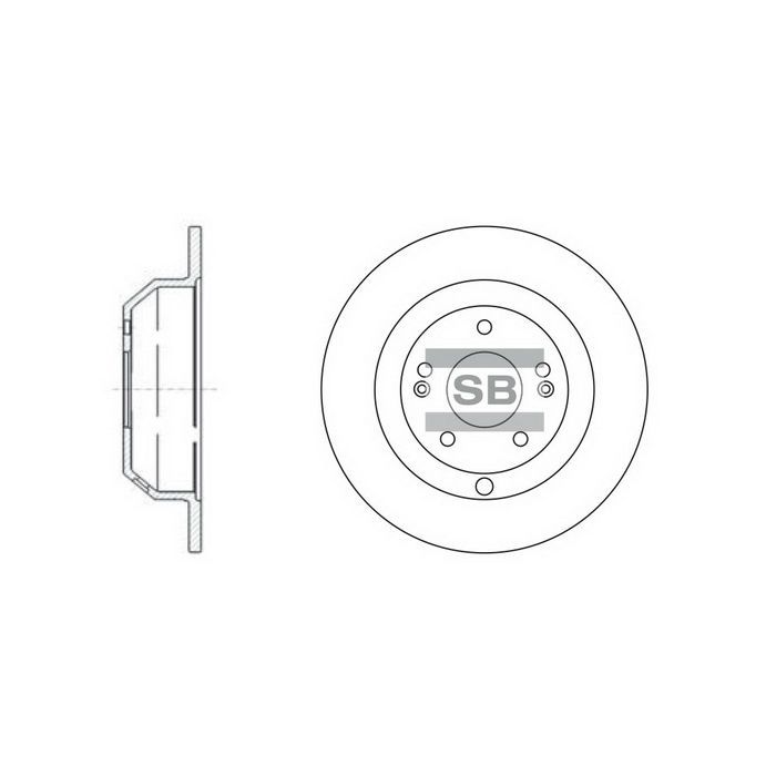 Тормозной диск HI-Q SD1072 Фото