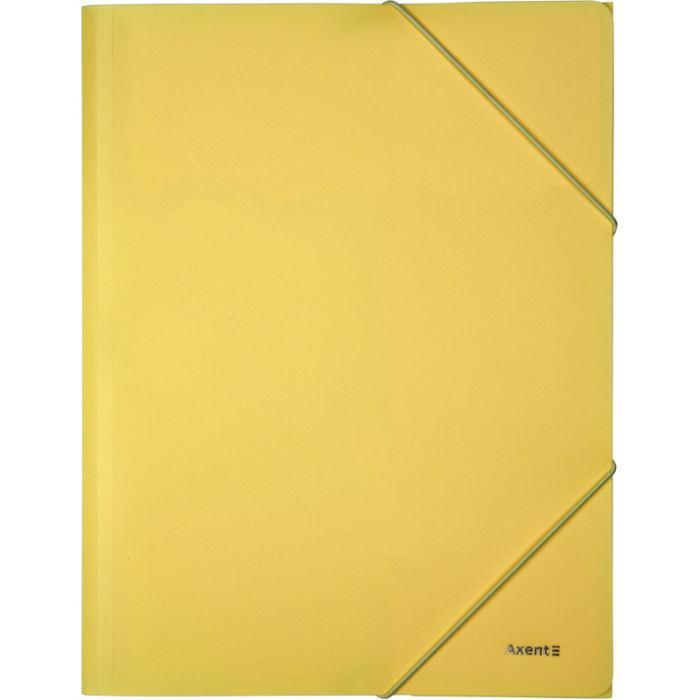 Папка на резинках Axent A4 430 мкм Pastelini yellow Фото